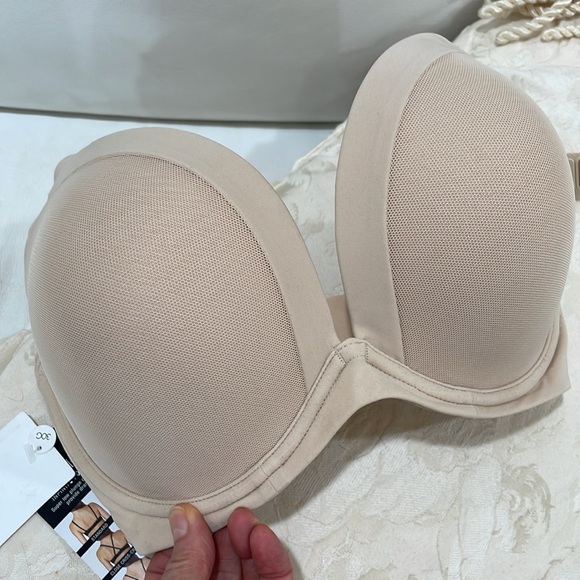 NWT 30G Le Mystere infinitepossibilities low plunge bra full cup racer or halter - Picture 11 of 13